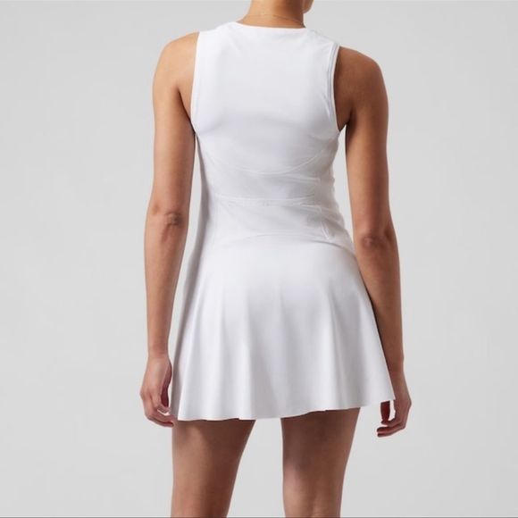 NWT Athleta Ace Tennis Dress White L - Picture 2 of 4